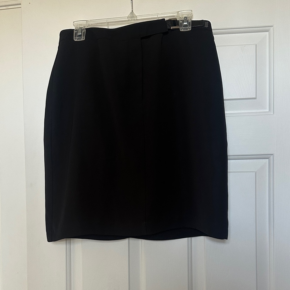 New York & Company Elegant Black Pencil Skirt